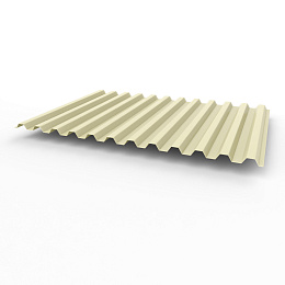 Профнастил С21 0,35х1051мм (RAL 1013) оцинкованный, с полимерным покрытием (полиэстер)