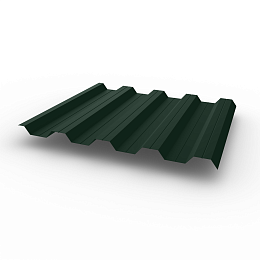 Профнастил НС44 (RAL 6009) 0,7х1047мм оцинкованный, с полимерным покрытием (Полиэстер)