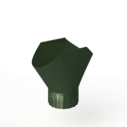 Воронка желоба оцинкованная накладная порошок ф220мм RAL 6020