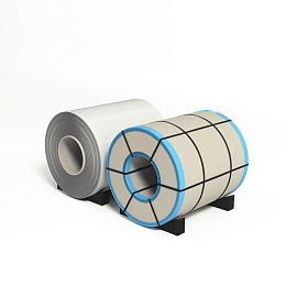 Рулон оцинкованный 0,45х1250мм (RAL 9010) с полимерным покрытием (полиэстер)