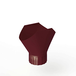 Воронка желоба оцинкованная накладная порошок ф120мм RAL 3005