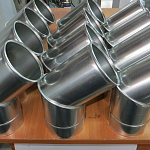 Колено водосточное оцинкованное ф216х400x400мм