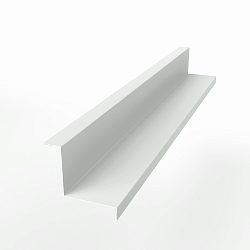 Планка угла внутреннего простая  для фальцевой кровли оцинкованная с порошковым покрытием 0,45мм ширина менее 625 мм RAL 9003