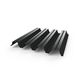 Профнастил Н75 - 0,6 (RAL 7021) с полимерным покрытием (полиэстер)