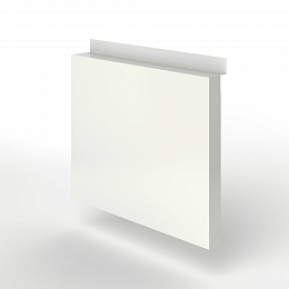 Фасадная металлокассета с иклями оцинкованная с порошковым покрытием 1мм RAL 9002