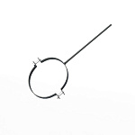 Крепление водосточный трубы сварное оцинкованное порошок ф220х10х250мм RAL 7043