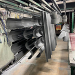 Воронка желоба оцинкованная накладная порошок ф150мм RAL 7005