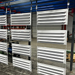 Вентиляционная решетка 1200х600 наружная оцинк. порошок 0.5мм все цвета RAL