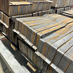 Костыль Г-образный кровельный 40х4мм размер 100х500мм