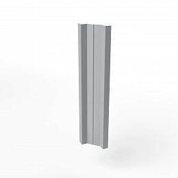 Штакетник оцинкованный с полимерным покрытием 0,4х100мм M-образный прямой RAL 7004