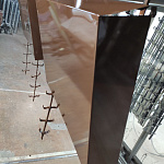 Парапет плоский RAL 8028 полиэстер 0,5 мм