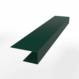Планка завершающая (RAL 6002) с порошковым покрытием 0,45 мм