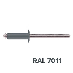 Заклепка 3.2x10 (RAL 7011) A2/A2 вытяжная