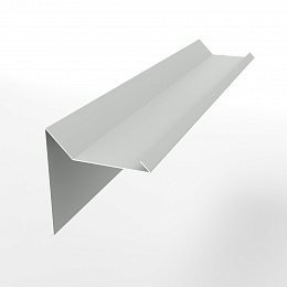 Планка ветровая 0,45 мм (RAL 9003) двойная завальцовкая, с порошковым покрытием