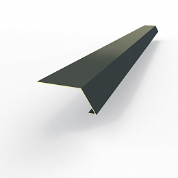 Карнизная планка RAL 7016 оцинкованная c порошковым покрытием 0,45мм