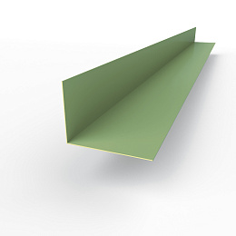 Планка угла внутренняя RAL 6021 оцинкованная c порошковым покрытием 0,45мм