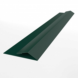 Планка стартово-финишная для металлосайдинга блокхаус оцинкованная с порошковым покрытием 0,45мм ширина менее 625 мм RAL 6005