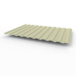 Профнастил С8 - 0,55х1180мм (RAL 7032) оцинкованный, с полимерным покрытием (полиэстер)