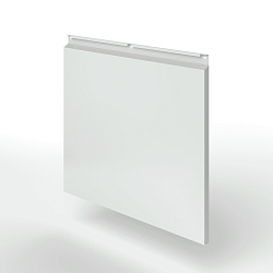 Фасадная металлокассета закрытого типа оцинкованная с порошковым покрытием 0,7x380х370 мм RAL 7035 Светло-серый