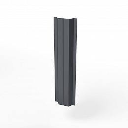 Штакетник оцинкованный с полимерным покрытием  П-образный 0,5х100мм RAL 7024