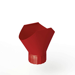 Воронка желоба оцинкованная накладная порошок ф120мм RAL 3000