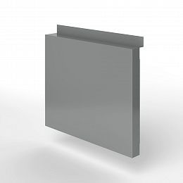 Фасадная металлокассета с иклями оцинкованная с порошковым покрытием 1мм RAL 7037