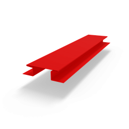 Н профиль (RAL 3026) оцинкованный с порошковым покрытием 0,45 мм