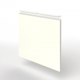 Фасадная металлокассета закрытого типа оцинкованная с порошковым покрытием 0,7x430х915мм RAL 9001 Кремово-белый