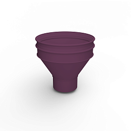 Воронка водосточная ф190х350мм (RAL 4007) водосборная, c порошковым покрытием