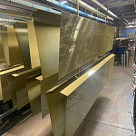 Лобовая планка (RAL 1020) оцинкованная, с порошковым покрытием 0,45 мм