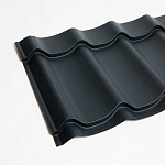 Металлочерепица Монтеррей классик оцинкованная с полимерным покрытием 0.45x1180мм  RAL 7005