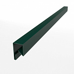 Планка П-образная для забора оцинкованная с порошковым покрытием 0,45мм ширина более 625 мм RAL 6005