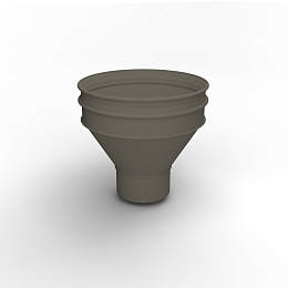 Воронка водосточная ф140х350мм (RAL 7006) водосборная, c порошковым покрытием