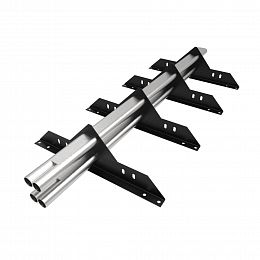 Снегозадержатель трубчатый 1000мм фальц 40x20-1,0-1,0-2 холоднокатанная сталь с порошковым покрытием RAL 9005