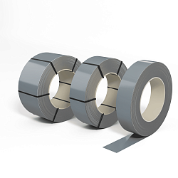 Лента оцинкованная (Штрипс) 0,4 мм (RAL 7001) с полимерным покрытием (полиэстер)