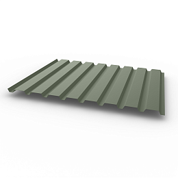 Профнастил С20 - 0,35х1150мм (RAL 7033) оцинкованный, с полимерным покрытием (Полиэстер)