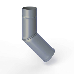 Колено водосточное оцинкованное порошок ф220мм RAL 7000