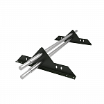 Снегозадержатель трубчатый плоскоовальный 3000мм универсальный 25-1,0-1,5-4 оцинкованная сталь с порошковым покрытием RAL 6020