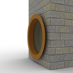 Откос радиусный 0,7 мм (RAL 8001) c порошковым покрытием