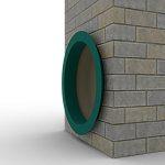 Откос радиусный 0,4 мм (RAL 6026) c порошковым покрытием