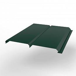 Металлосайдинг Экобрус оцинкованный с полимерным покрытием 0,45x345мм  RAL 6005