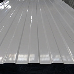 Профнастил С8 - 0,55х1180мм (RAL 5009) оцинкованный, с полимерным покрытием (полиэстер)