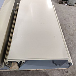 Планка П-образная для забора оцинкованная с порошковым покрытием 0,45мм ширина менее 625 мм RAL 1015