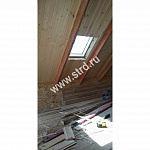 Окно-выход на крышу для неотапл. помещений дерево, лак ручка снизу Velux VLT 029 1000 45*73см