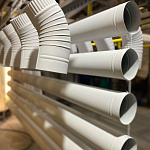 Колено водосточное оцинкованное порошок ф180мм RAL 8024