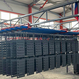 Вентиляционная решетка 350х350 наружная c рамкой оцинк. порошок 0.7мм RAL 7024