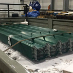 Профнастил НС44 (RAL 7008) 0,65х1047мм оцинкованный, с полимерным покрытием (Полиэстер)