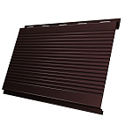 Вертикаль 0,2 gofr 0,5 Satin Matt TX с пленкой RAL 8017 шоколад