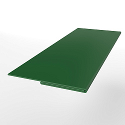 Планка финишная 0,45 мм (RAL 6002) оцинкованная, с порошковым покрытием