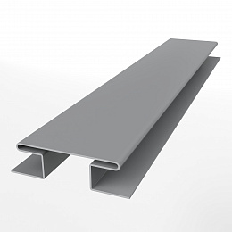 Планка h образная 0,45мм RAL 7004 стыковочная сложная для металлосайдинга экобрус оцинкованная порошок